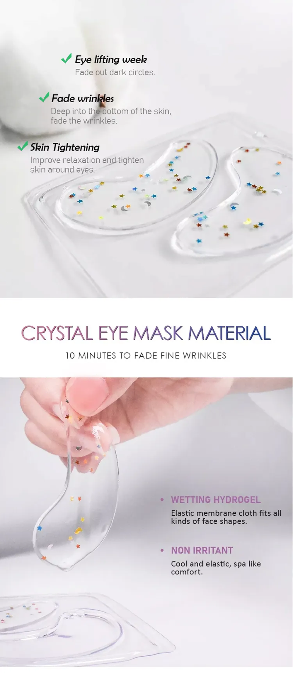 Refreshing eye mask Refreshing eye mask