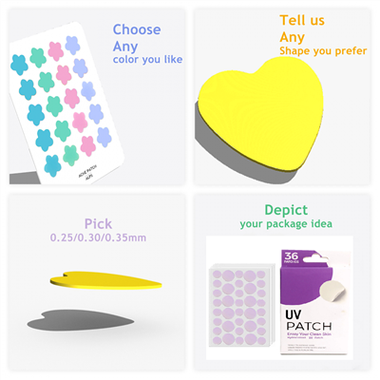 Uv-detekterande klistermärke